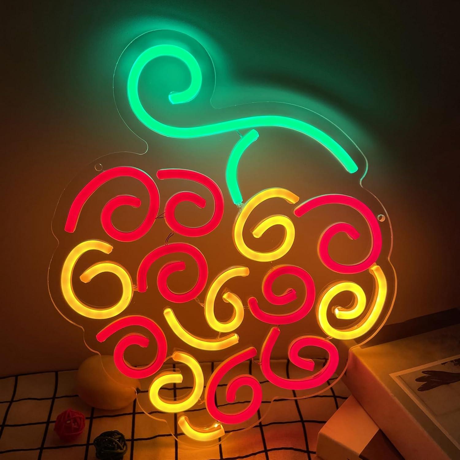 Lighting Decor Living Room - Insegna al Neon Cyber Fruit, Luce