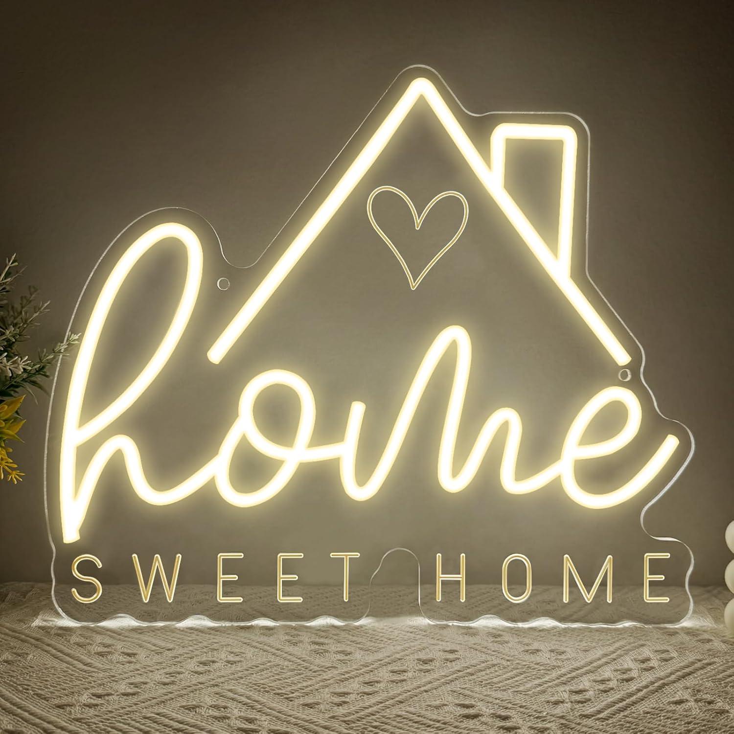 Lighting Decor Living Room - Insegna al Neon 'Sweet Home' con