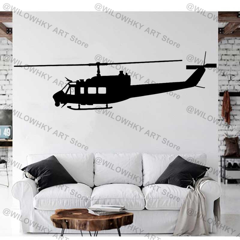 Lighting Mcqueen Bedroom Decor - Militare aviazione aereo elicottero adesivo campana