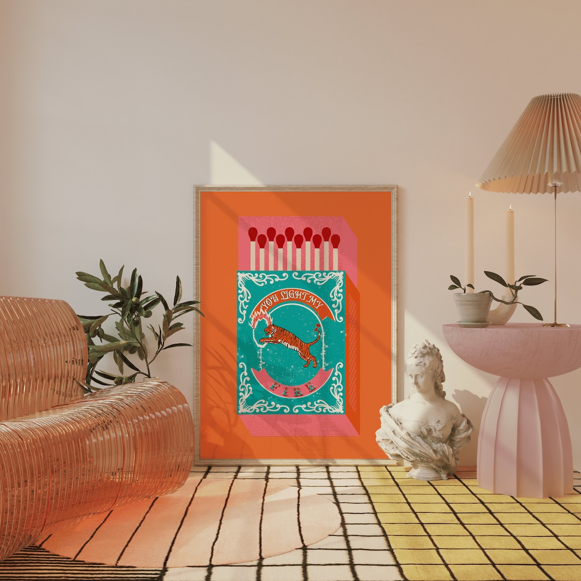 You Light My Fire Orange Match - Lighting Decor Living Room recensione e prezzo