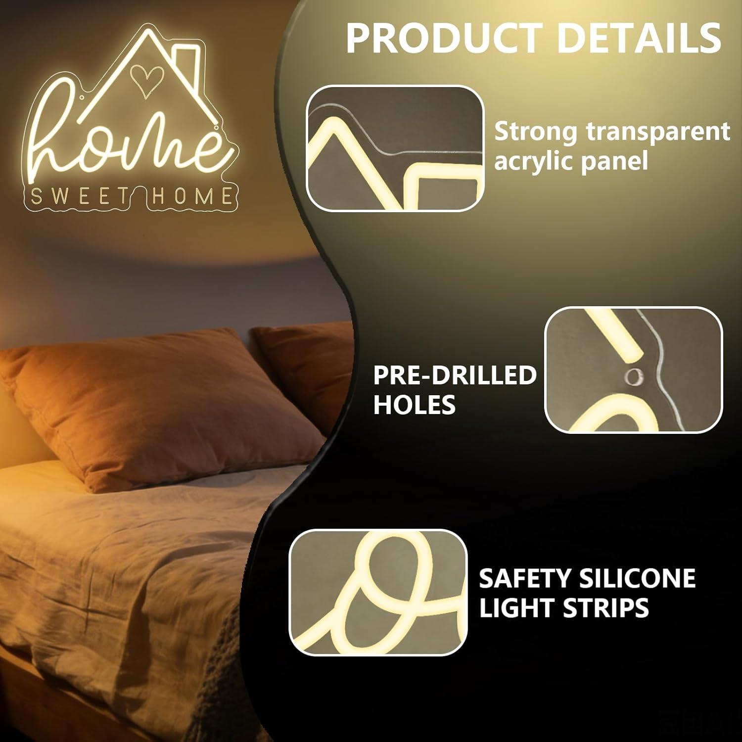 Insegna al Neon 'Sweet Home' c - Lighting Decor Living Room recensione e prezzo