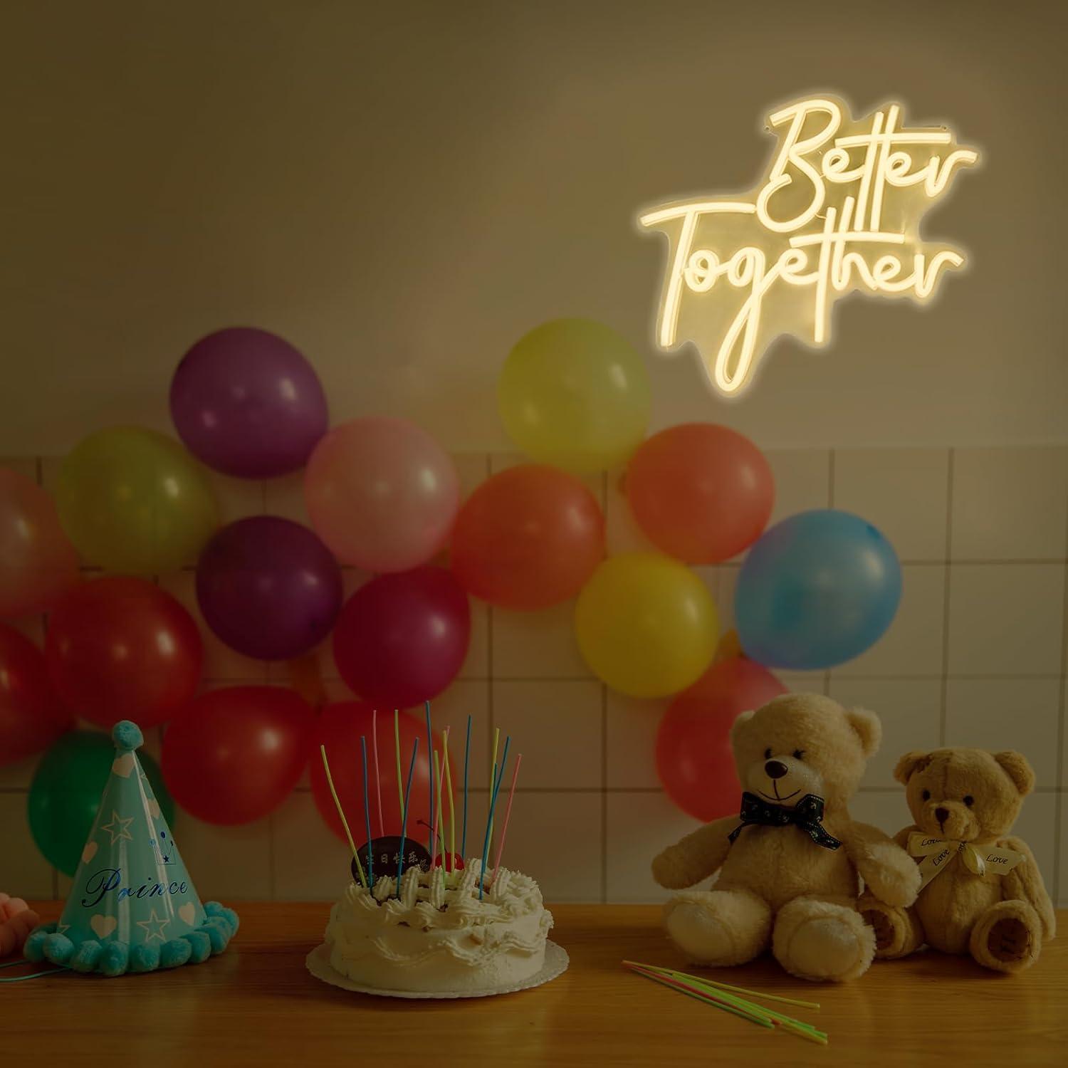 Insegna al Neon 'Better Togeth - Lighting Decor Living Room recensione e prezzo