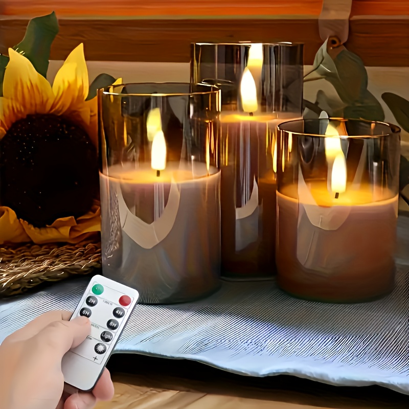 Set di 3 Candele Finte Ricaric - Lighting Decor Living Room recensione e prezzo