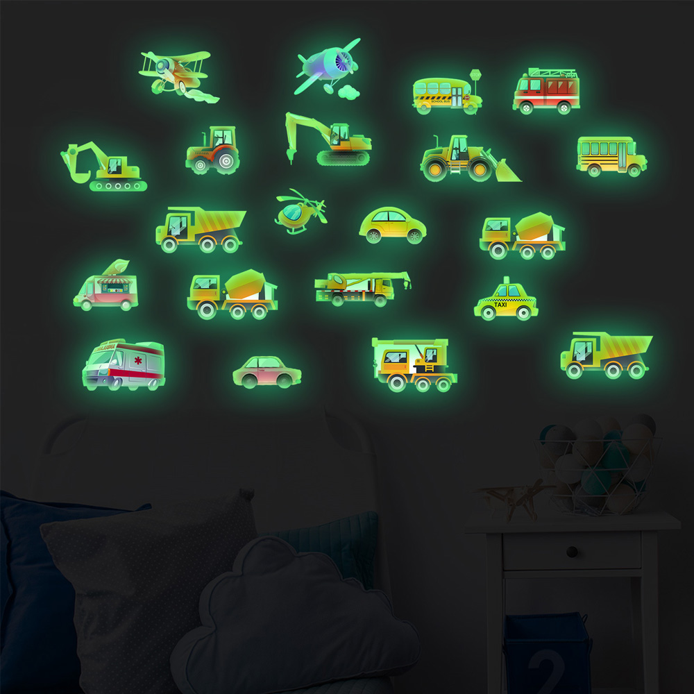 Set di 21 Adesivi Luminosi per - Lighting Mcqueen Bedroom Decor recensione e prezzo